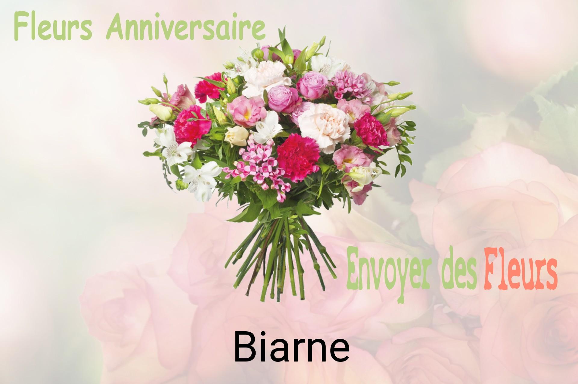 Bouquet de fleurs d’anniversaire livré à Biarne